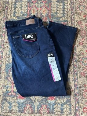 Lee Dark Blue Women's Straight Leg Jeans